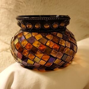 Partylite Mosaic Glass Candle